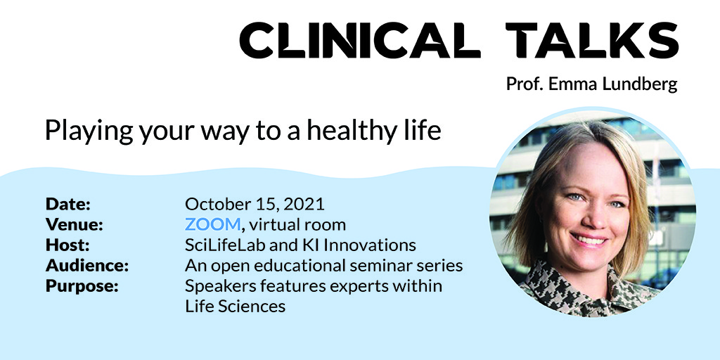 Emma Lundberg speaks at Clinical Talks