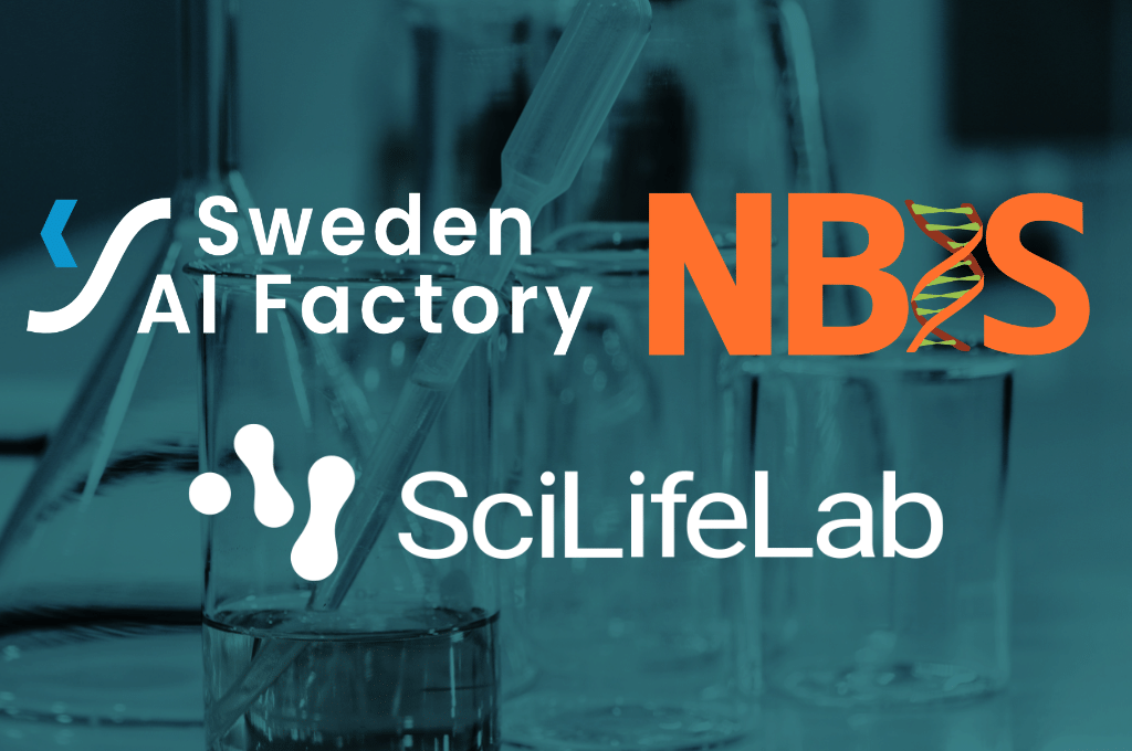 Sweden AI Factory, NBIS, SciLifeLab logos